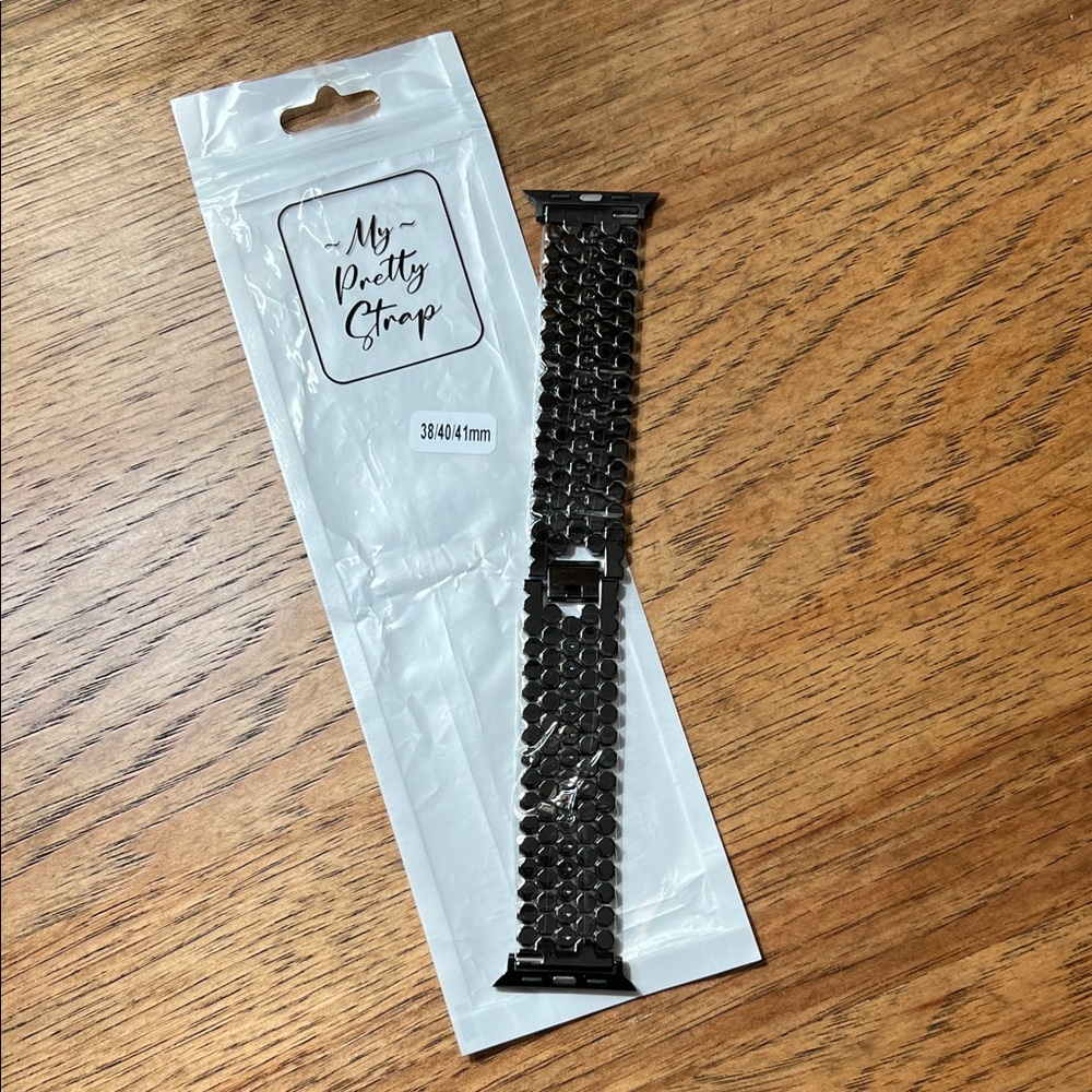 NEW My Pretty Strap Black Honeycomb Apple Watch Band 38/40/41mm